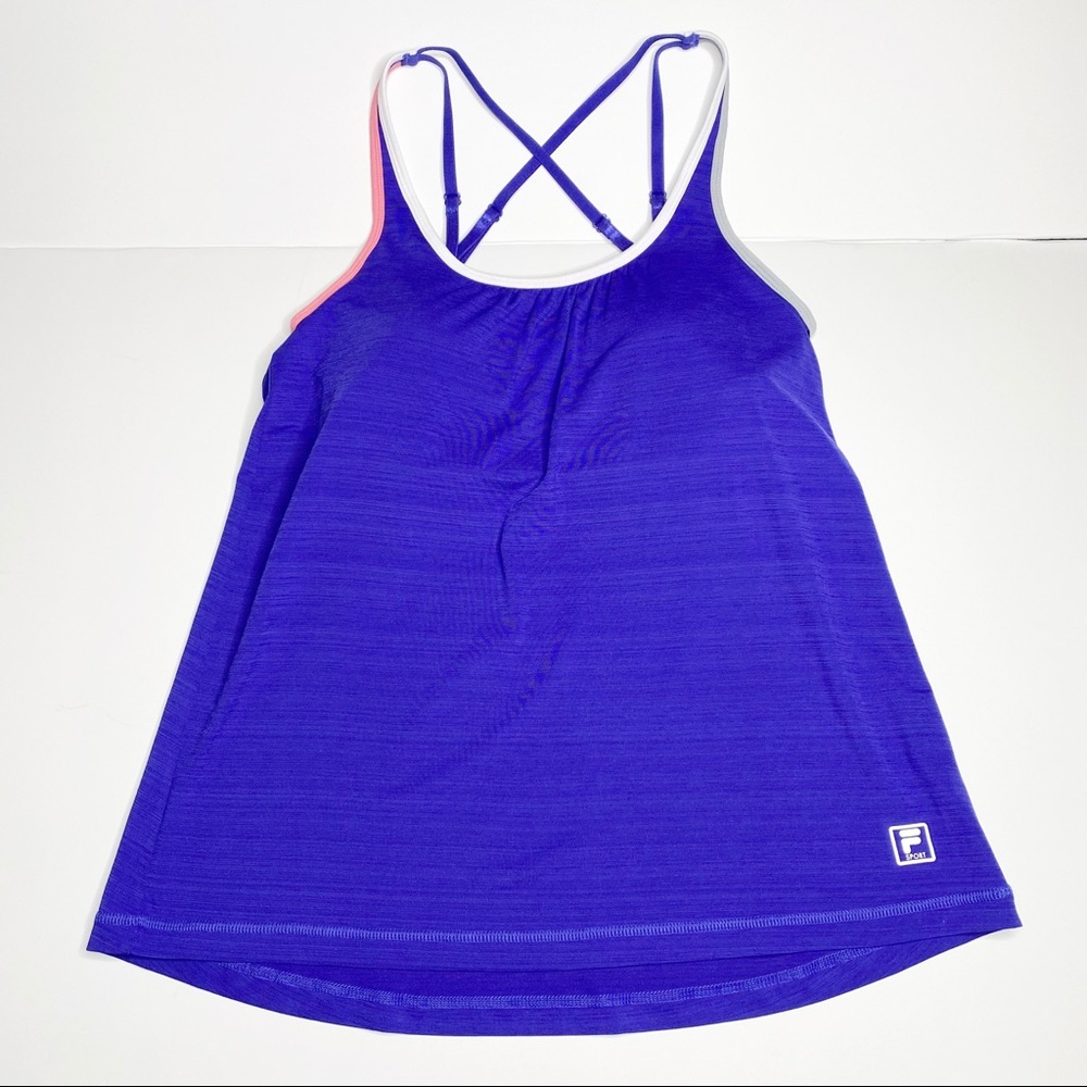 FILA Sport M Workout Tank With Built In Bra